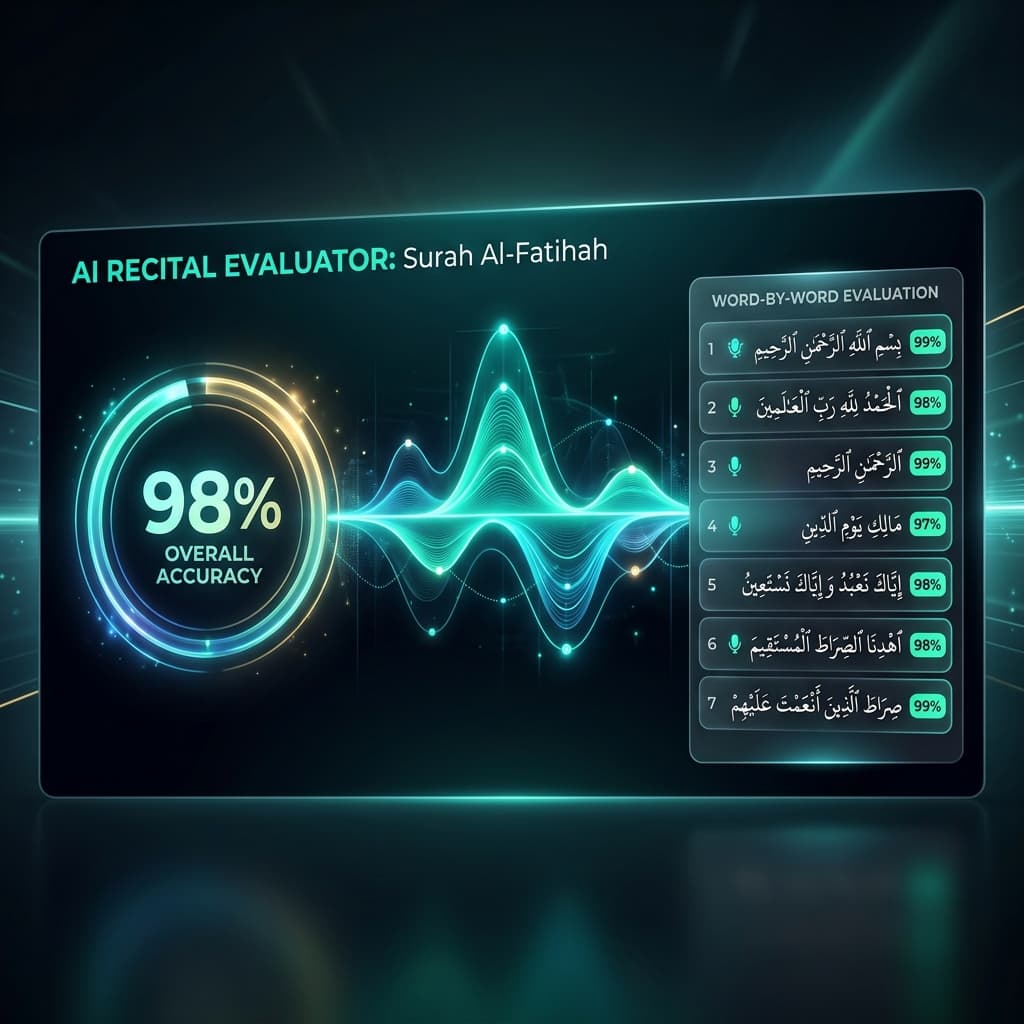 iHafidh AI Intelligent Recitation Evaluator Interface